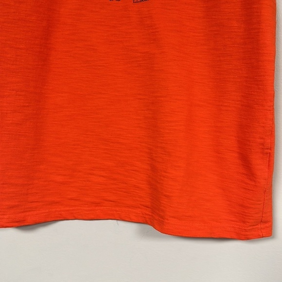 L.L. Bean Kid's Orange Cotton Bear & Mountain Tee Shirt , LIKE NEW LG 14/16 - Picture 5 of 6
